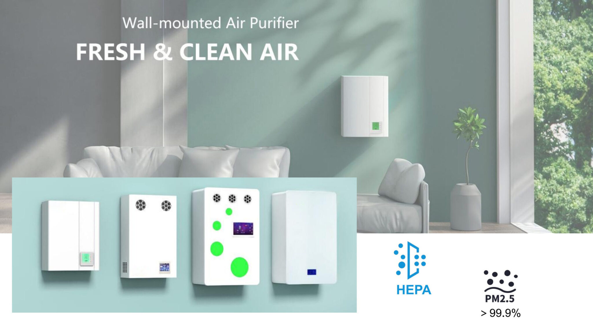 ERV WALL TYPE / WALL MOUNTED SUPPLY FRESH & VENTILATION AIR